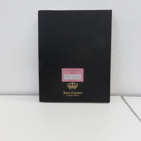 (#121) Juicy Couture Hardcover Black and Lavender Sketchbook - Picture 3 of 4